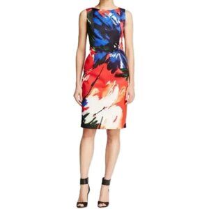 Lafayette 148 New York Midi Sheath Dress Shirtless, Size 12/L